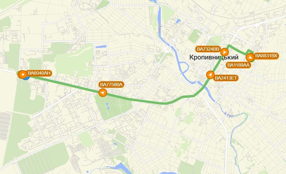 маршрутное такси №113 в Кропивницком