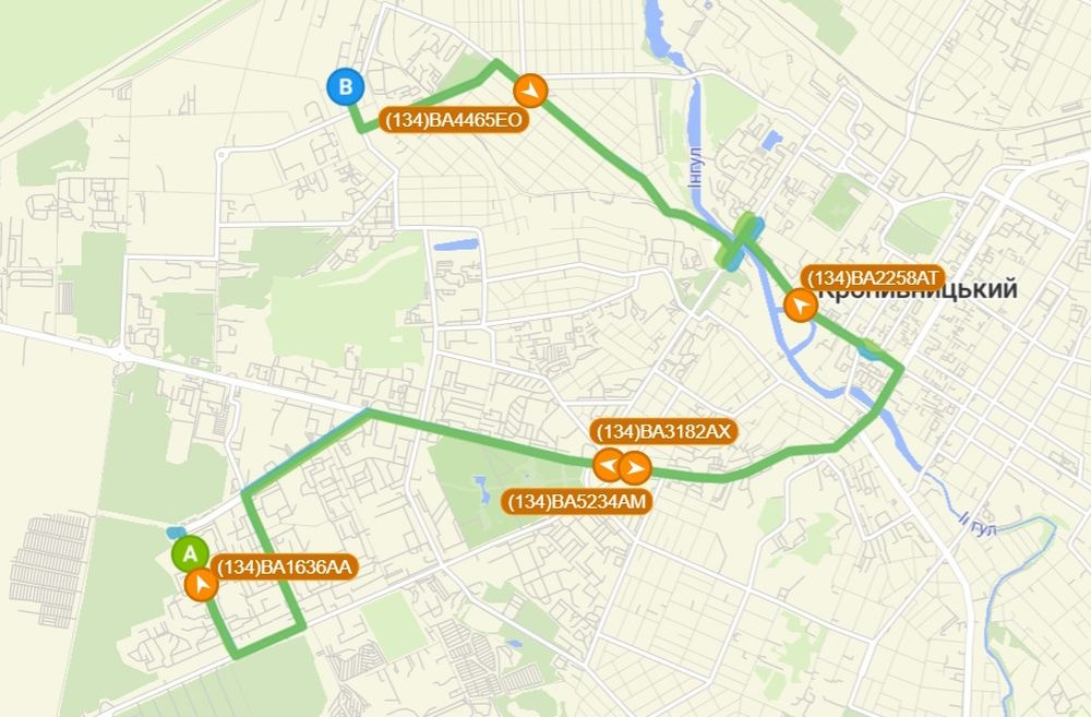 Маршрутное такси 134 в Кропивницком
