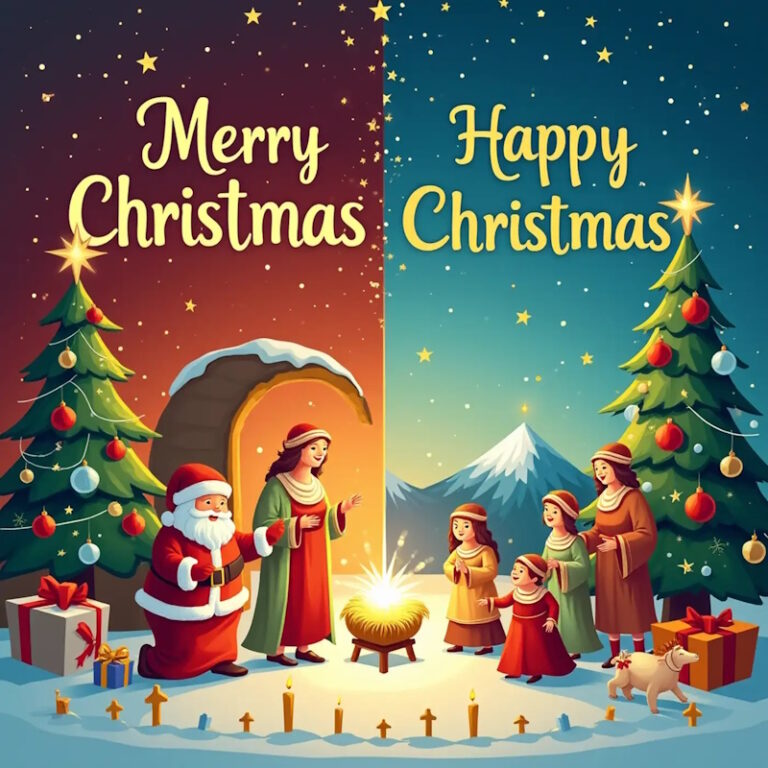 "Merry Christmas" vs. "Happy Christmas"