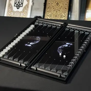 Нарди зі скла "Лев"