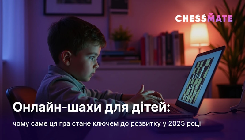 Онлайн-шахи для дітей: чому саме ця гра стане ключем до розвитку у 2025 році